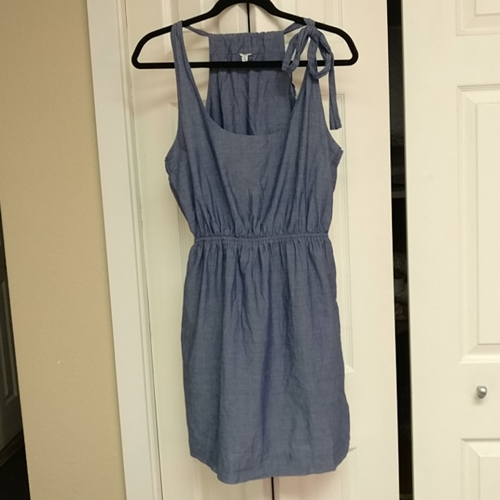 J crew denim chambray sundress WITH POCKETS